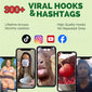 300+ Viral Hooks & Hashtag Power Pack™