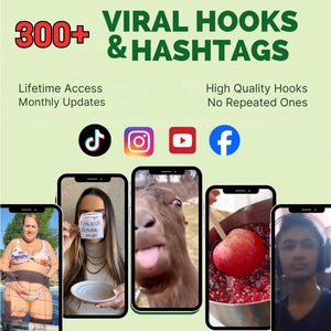 300+ Viral Hooks & Hashtag Power Pack™