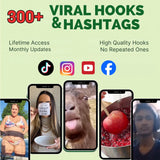 300+ Viral Hooks & Hashtag Power Pack™