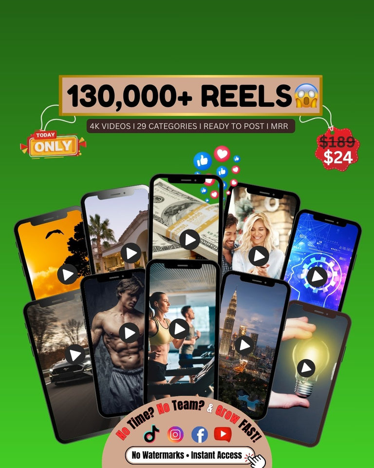 130,000+ Viral Reels Empire Kit™ + Pro Bonuses